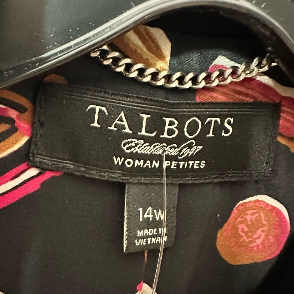 Talbots size 14 petite black jacket‎ - Picture 4 of 6
